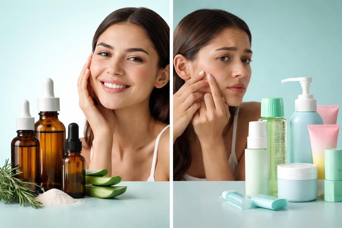 Professional vs drugstore skincare