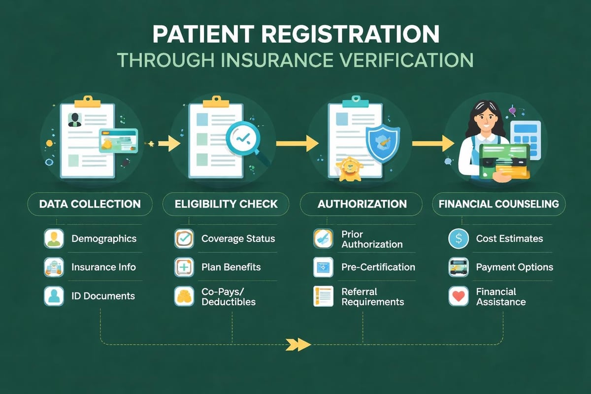 Revenue cycle pre-service workflow