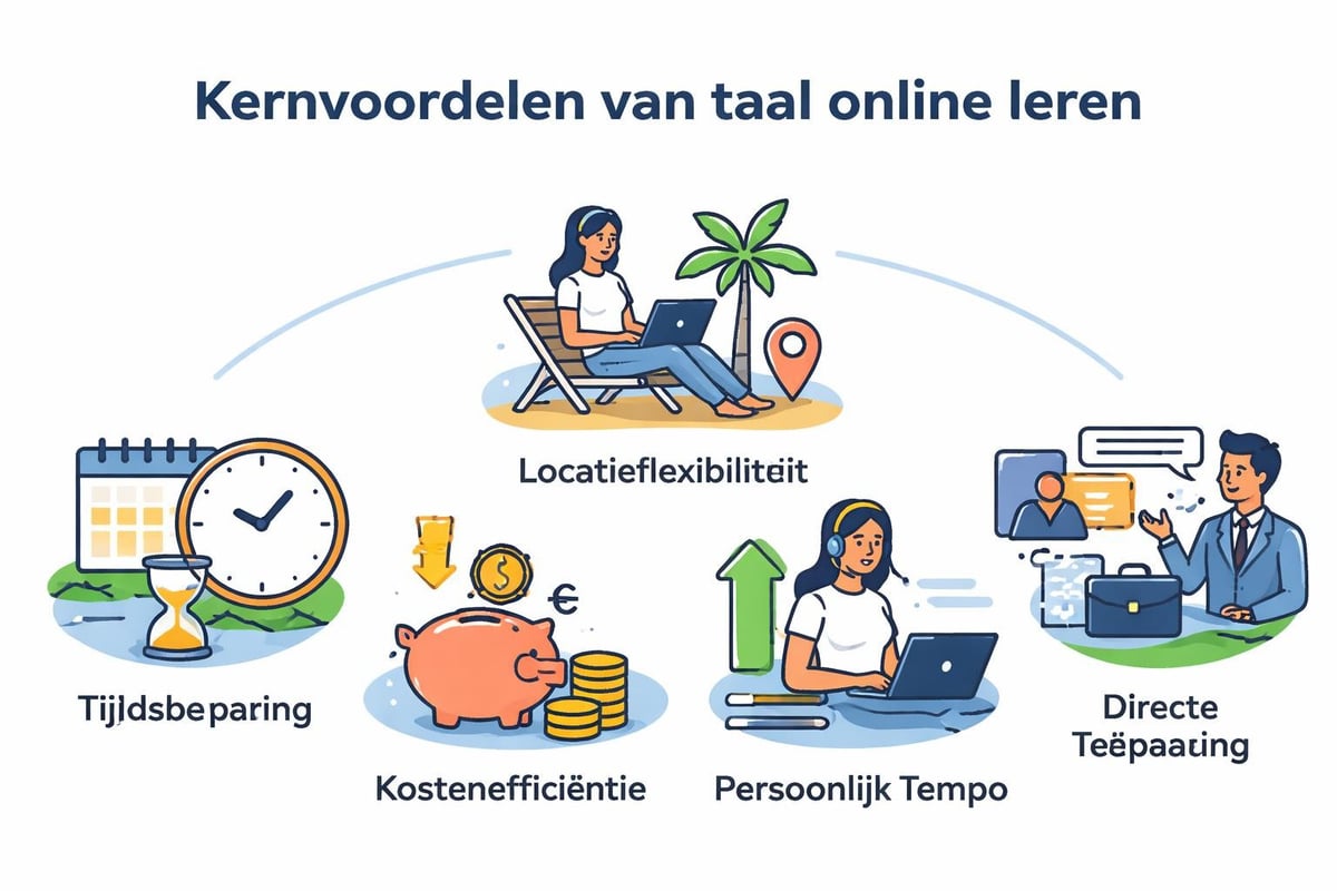 Voordelen online taalonderwijs