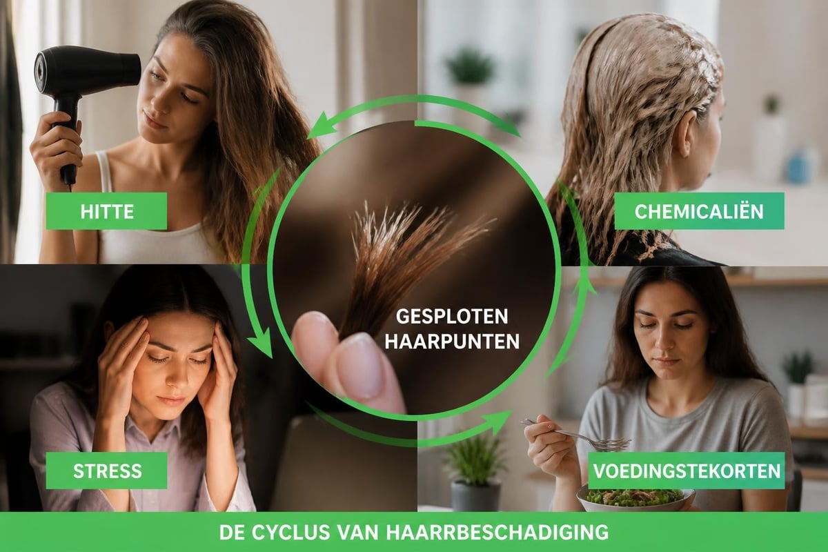 Interne en externe factoren haarbeschadiging