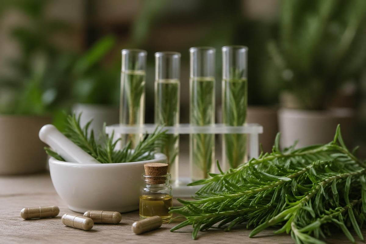 Metabolic pathways regulated by rosemary