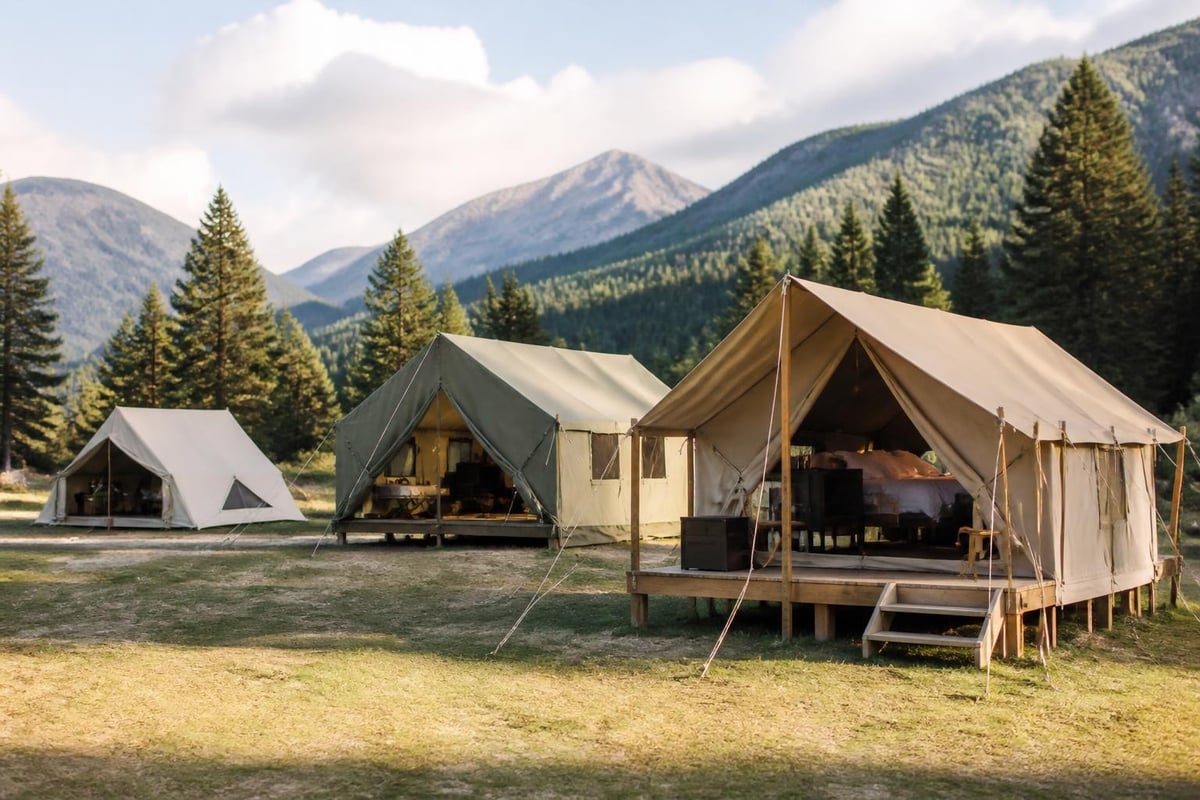Canvas tent price tiers
