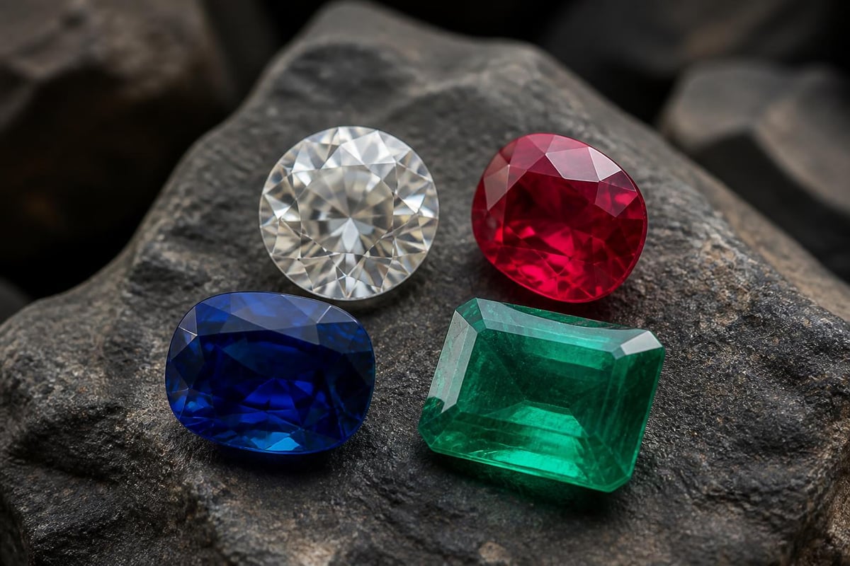 Geological formation of precious gemstones