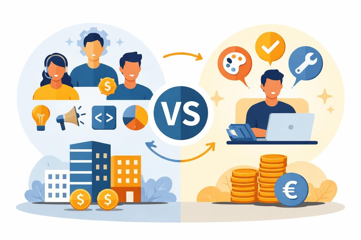 Agentur vs Freelancer Vergleich