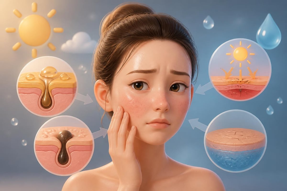 七夕の時期の肌悩み