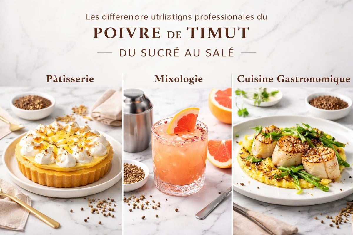 Applications culinaires du timut poivre