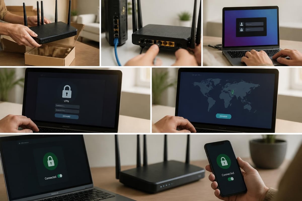 Router setup workflow