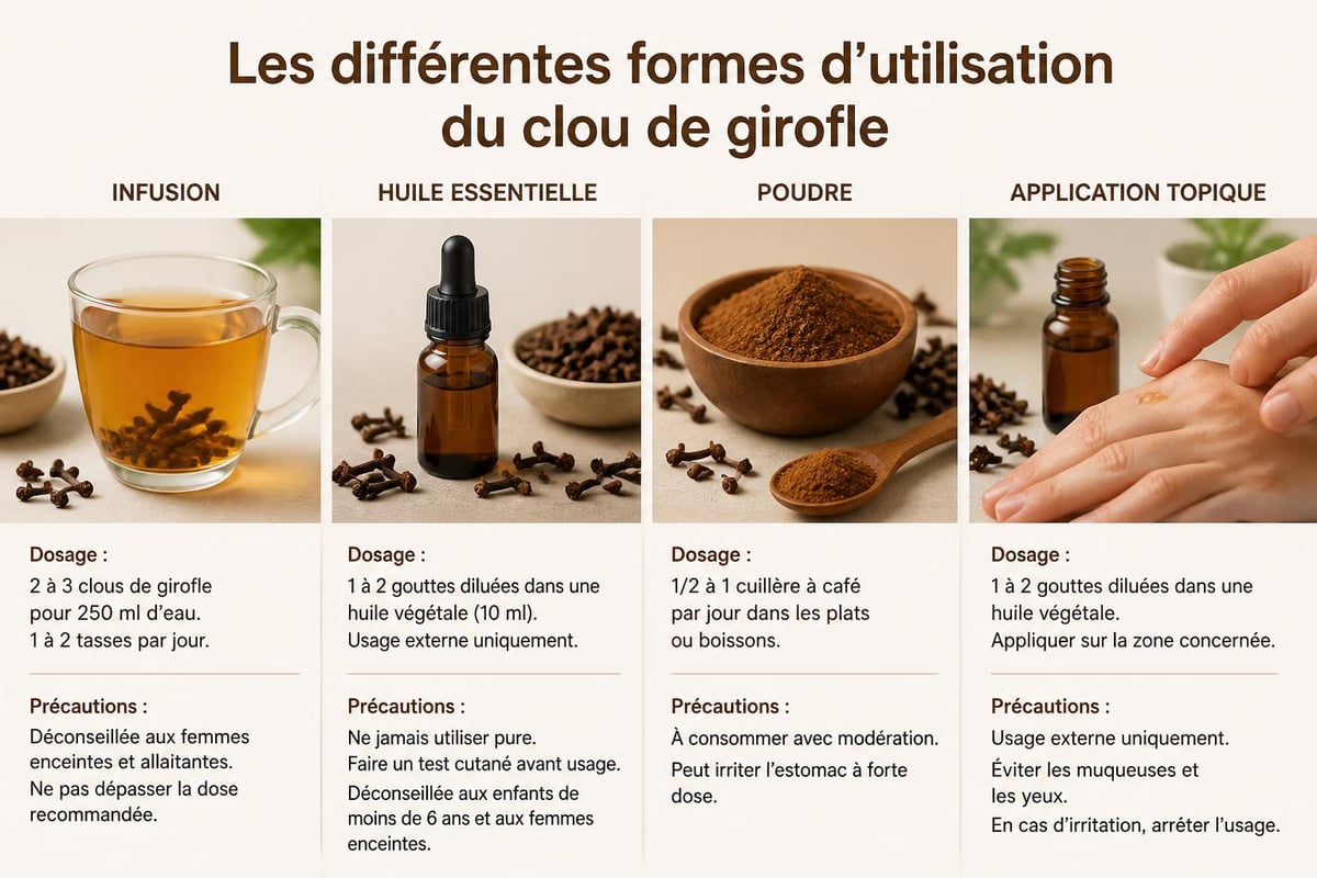 Utilisations du clou de girofle