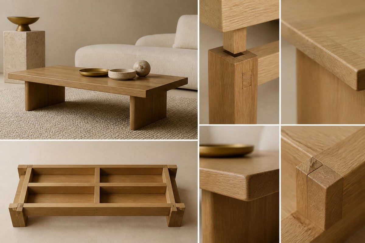 Coffee table construction details