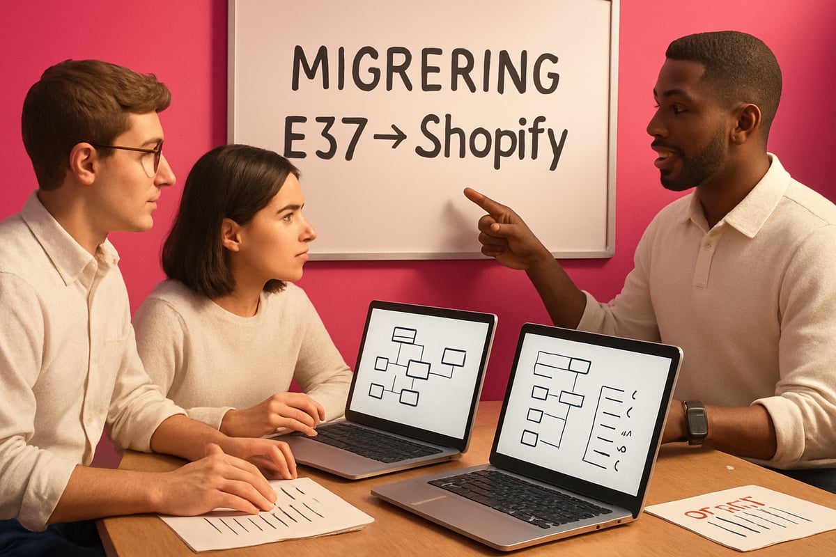 Byta Från E37 Till Shopify: Komplett Guide För 2025 2 Förberedelser Inför Migreringen