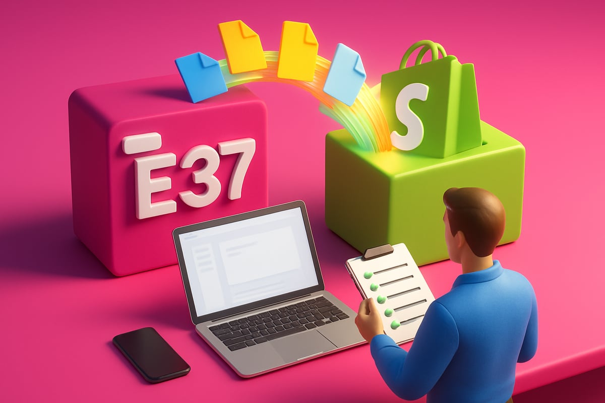 Byta Från E37 Till Shopify: Komplett Guide För 2025 3 Steg-För-Steg: Så Byter Du Från E37 Till Shopify