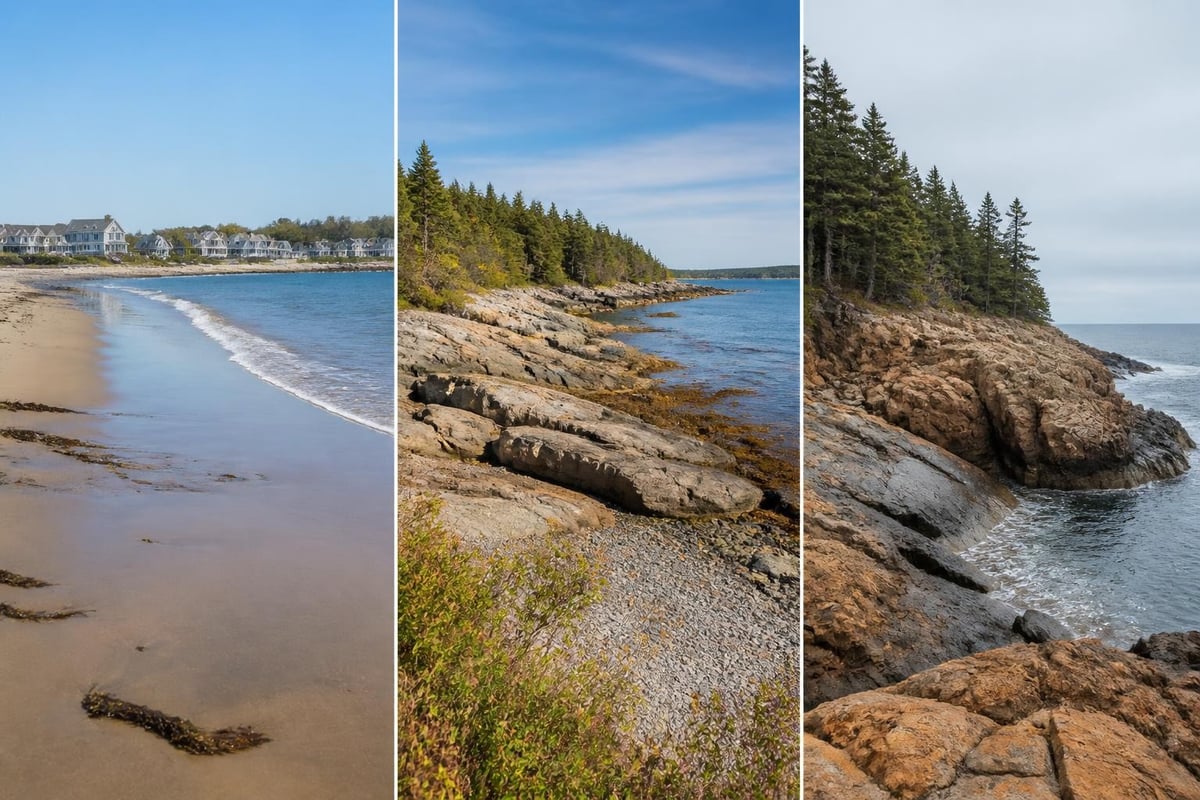 Maine beach types comparison