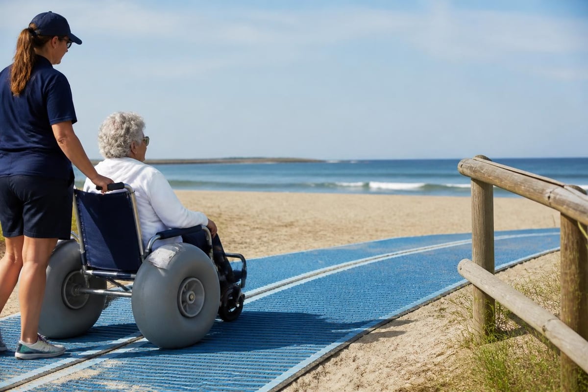 Beach accessibility features
