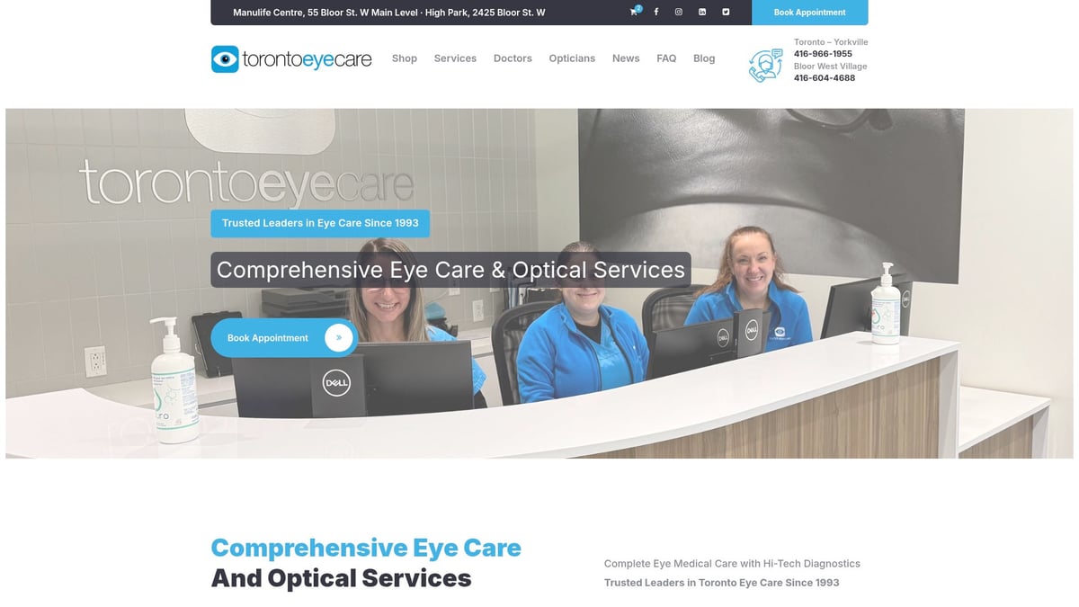 7 Best Optometrist in Ontario Choices for Clear Vision 2026 - Toronto Eye Care – Toronto