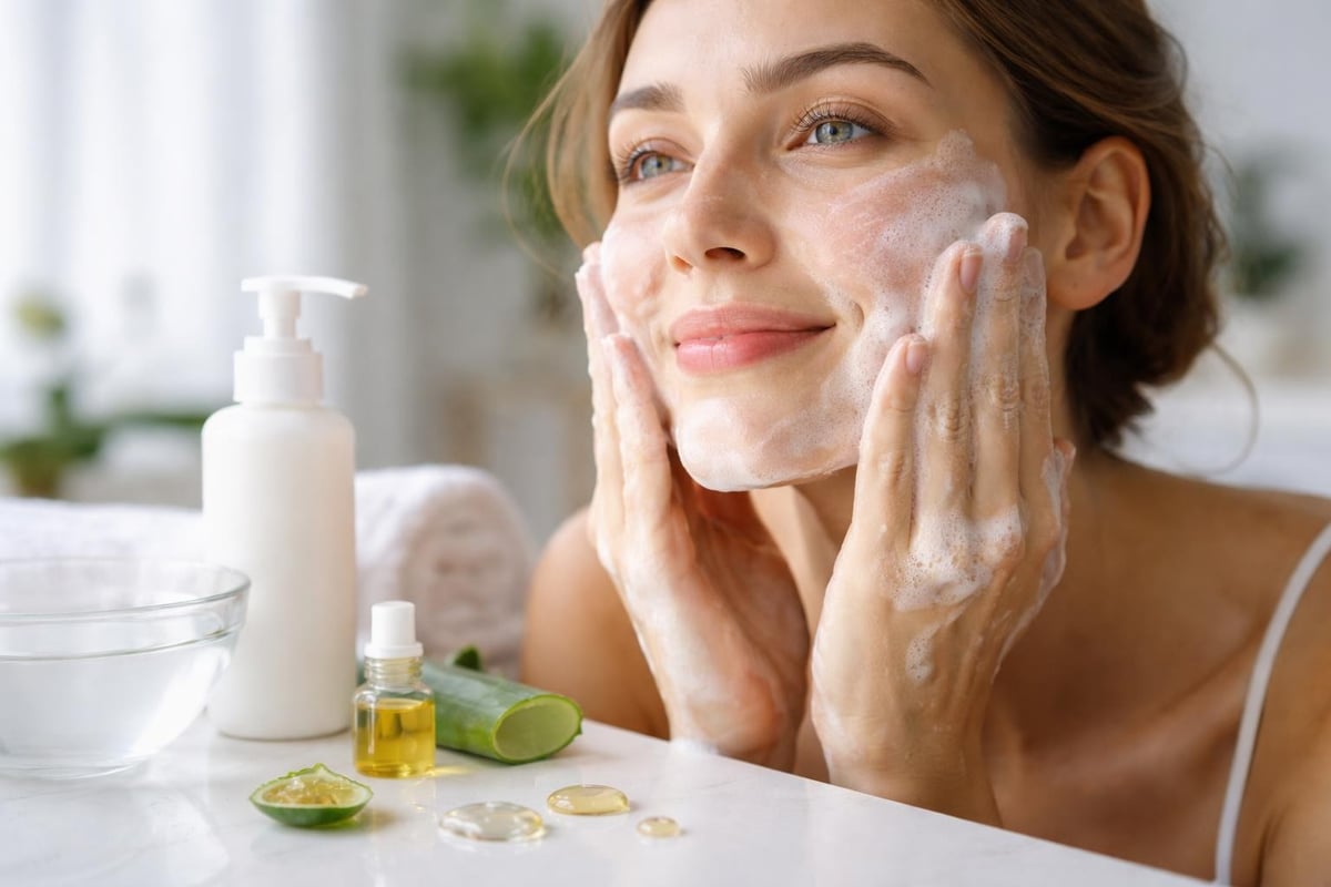 How cleansing lotions maintain skin barrier