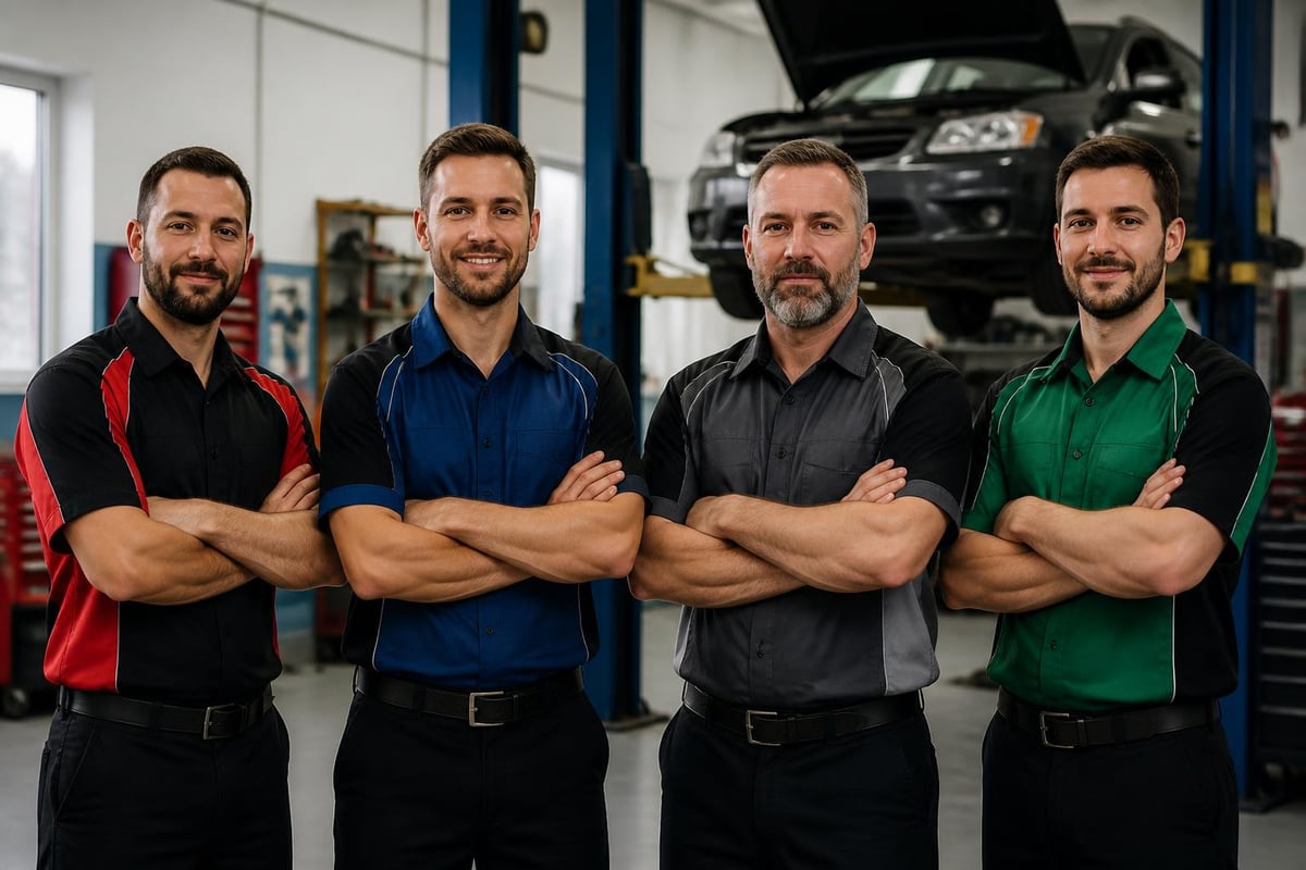 Mechanic shirt colour options