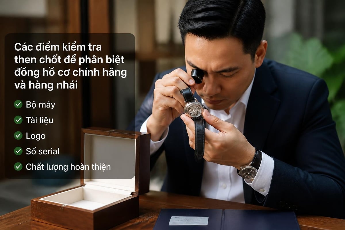 Nhận biết đồng hồ cơ thật giả