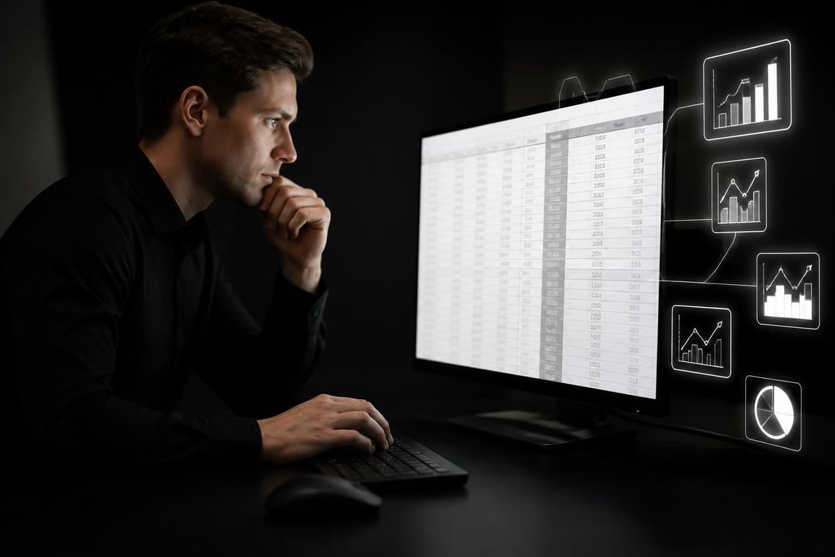 AI analyzing Excel data structure