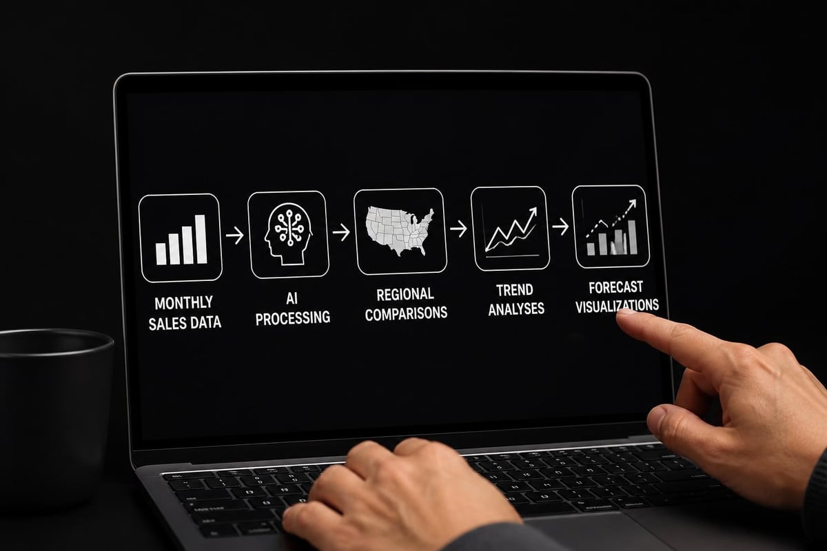 AI-generated sales dashboard