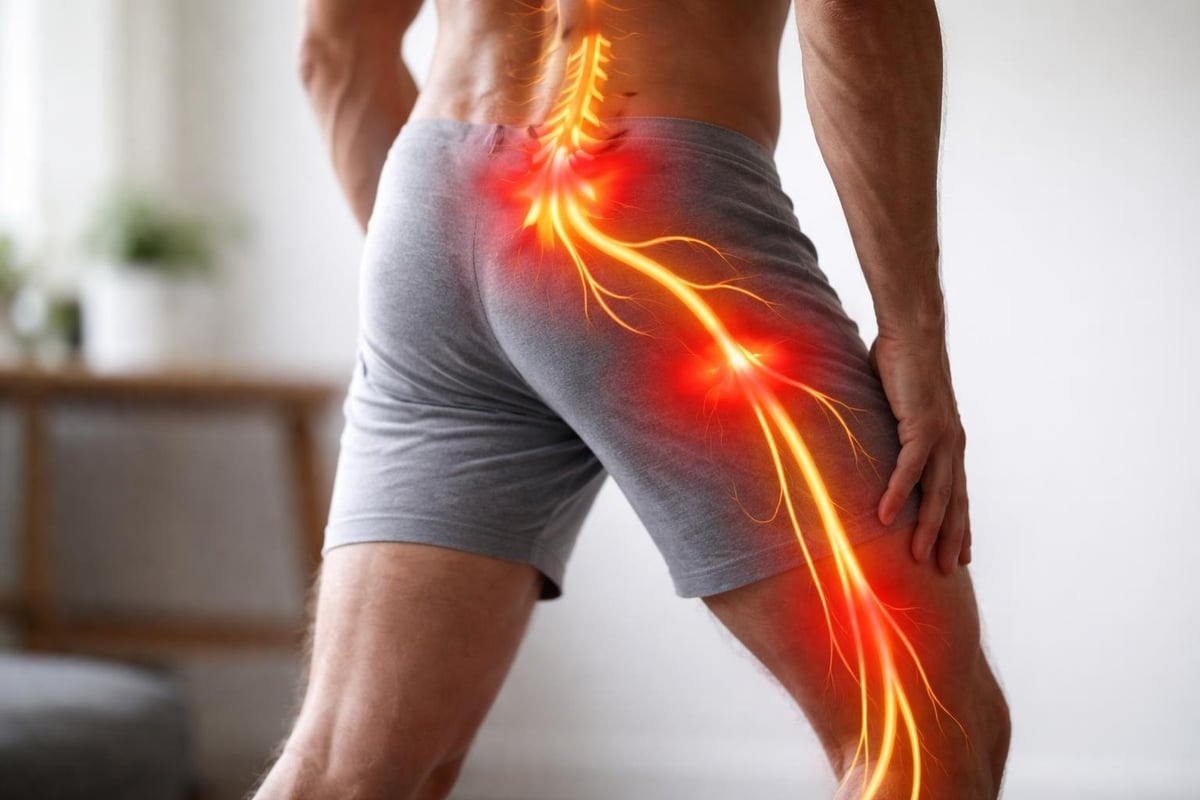 Sciatic nerve pathway