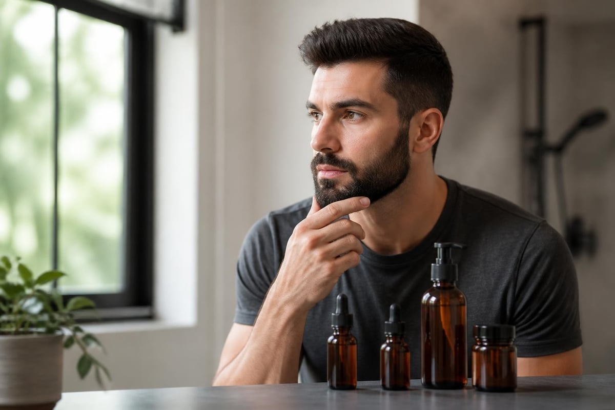 Beard growth phases requiring different nutrients