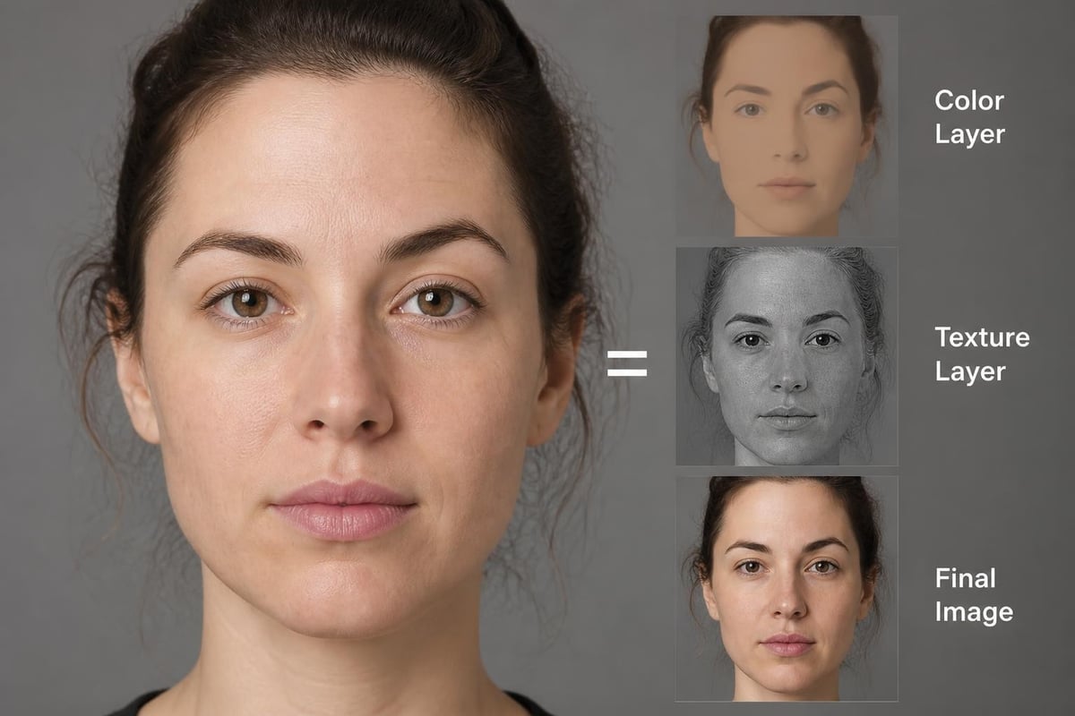 Advanced retouching techniques comparison
