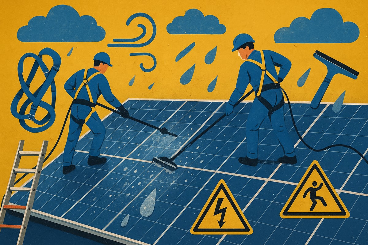 The Unique Risks of Solar Panel Cleaning