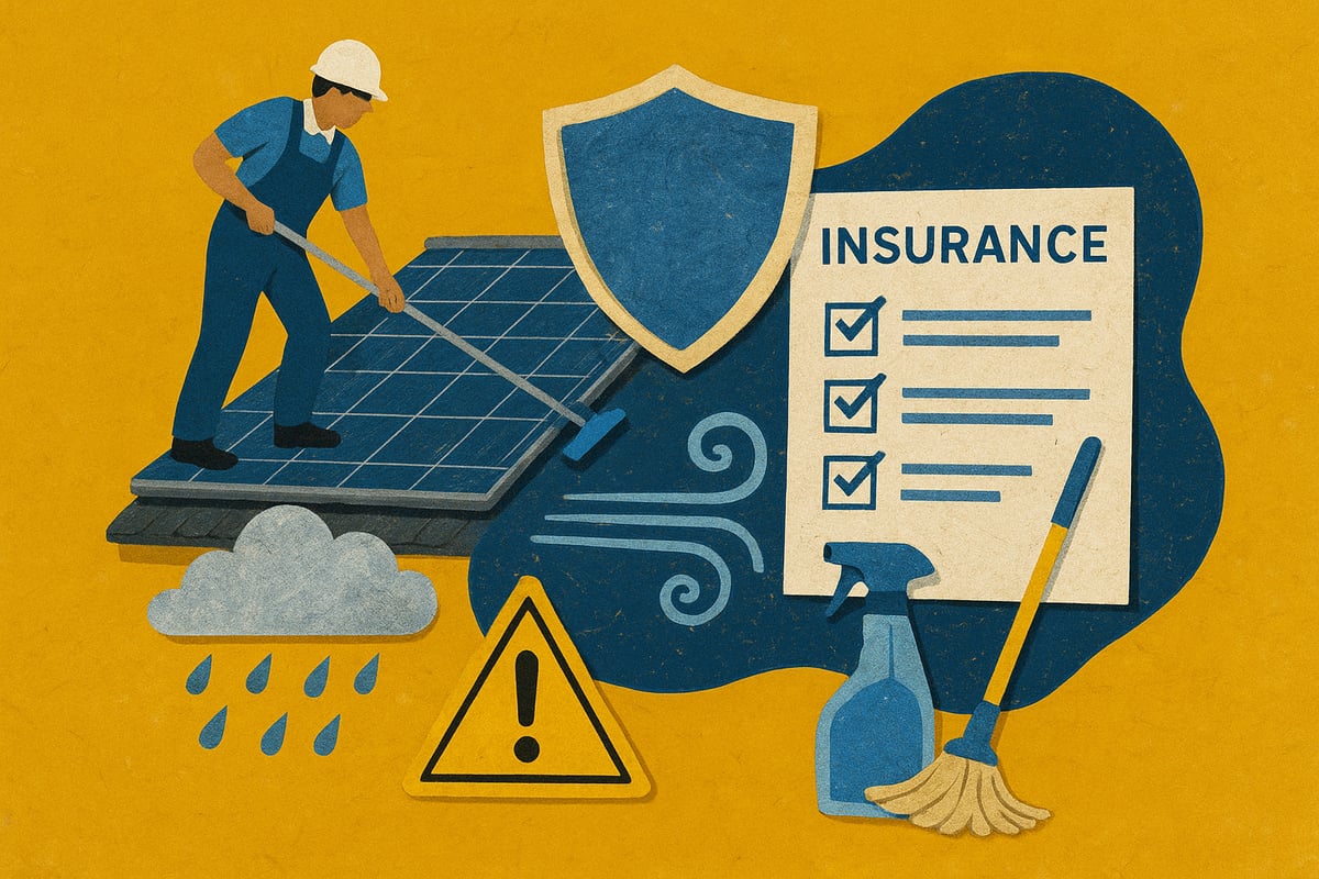 Types of Insurance Cover for Solar Panel Cleaning