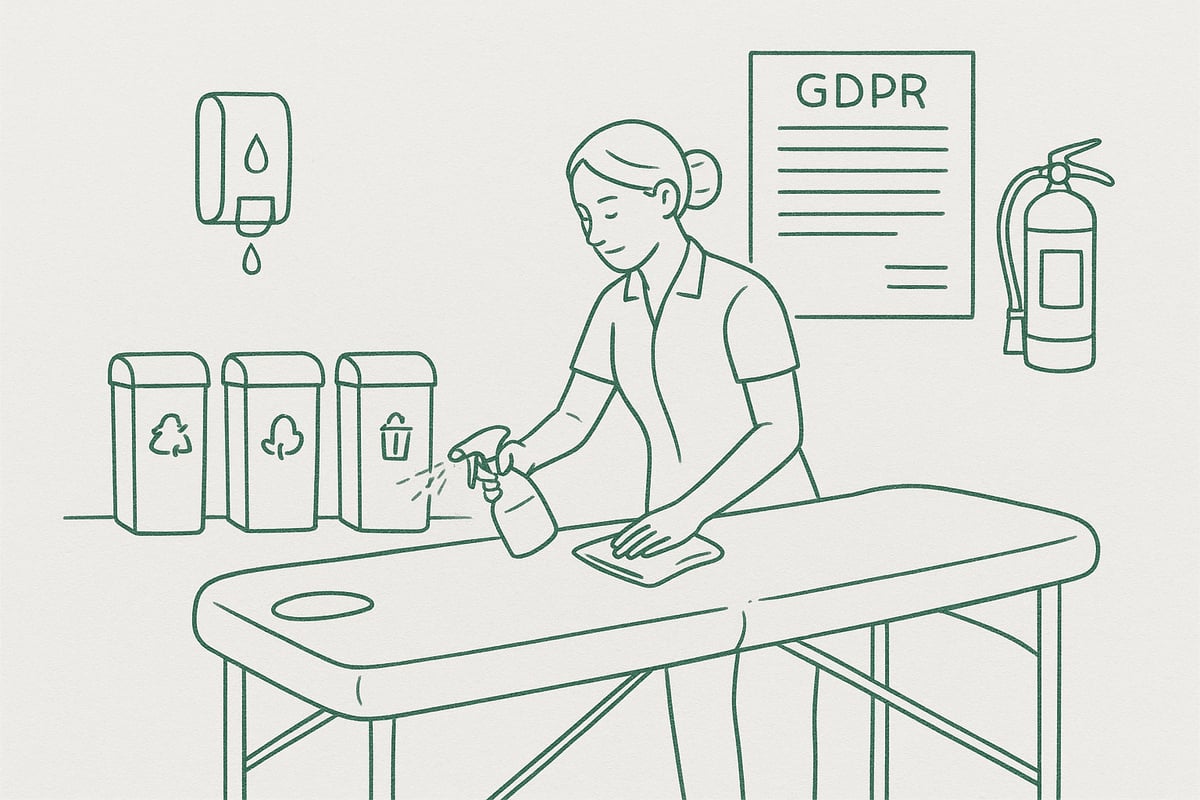 Hygiejne, Rengøring og Sikkerhed i Massageklinikken