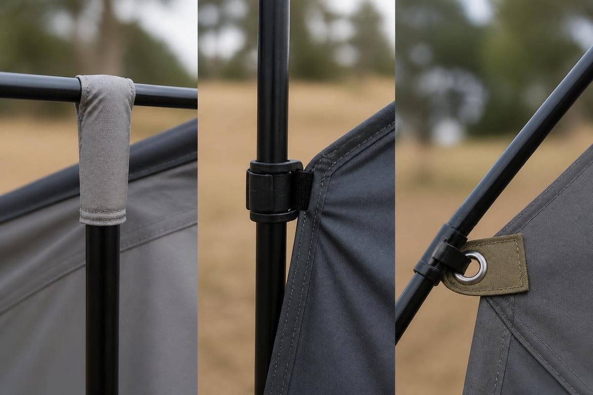 Tent pole assembly methods