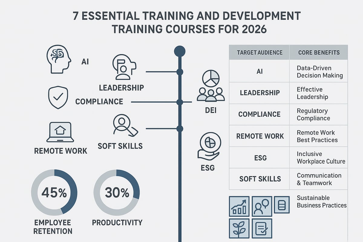 7 Essential Training And Development Training Courses for 2026