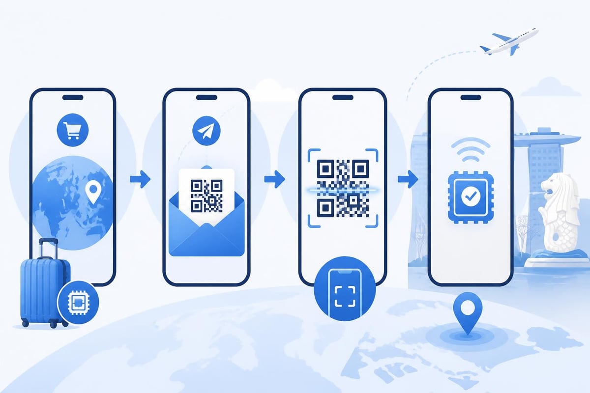 How Singapore eSIM activation works
