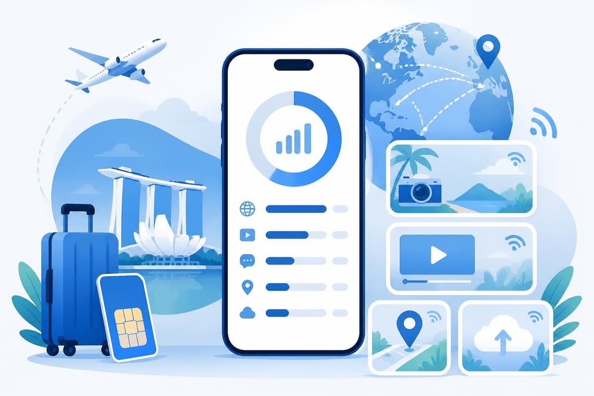Daily data usage tracking