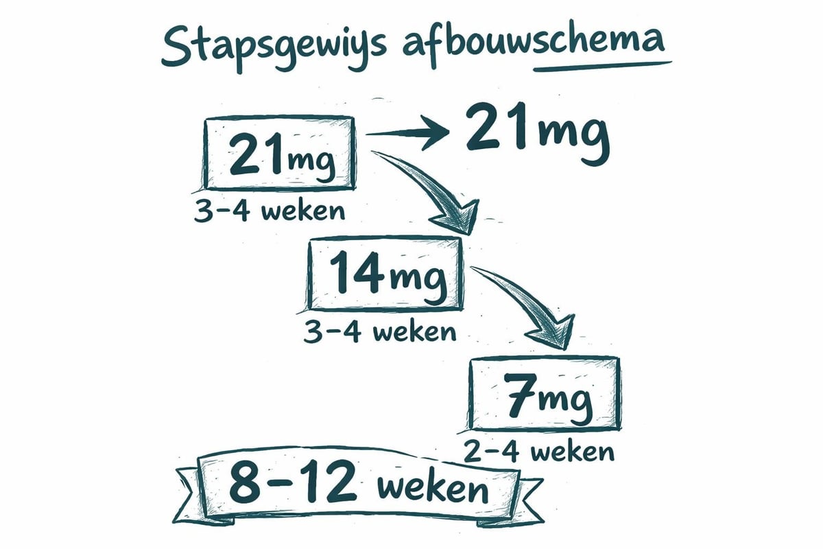 Afbouwschema nicotinepleisters