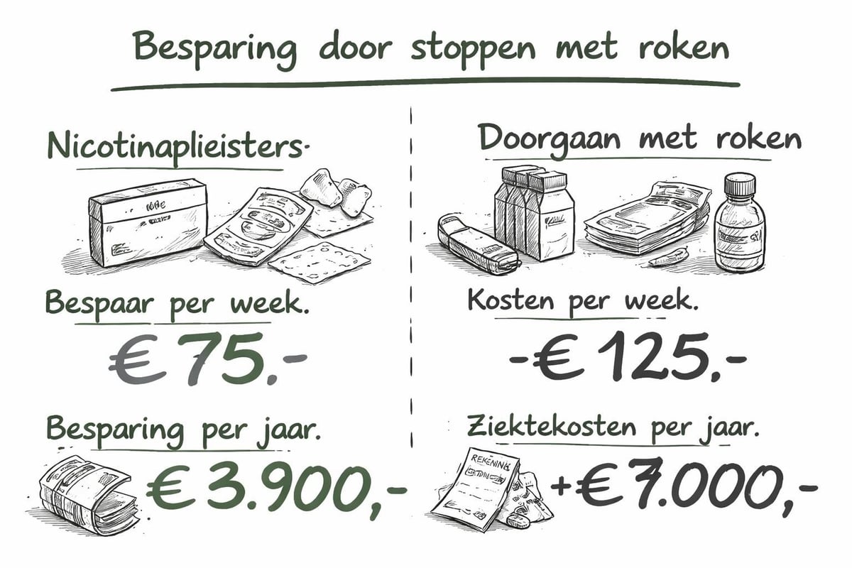 Besparing stoppen met roken