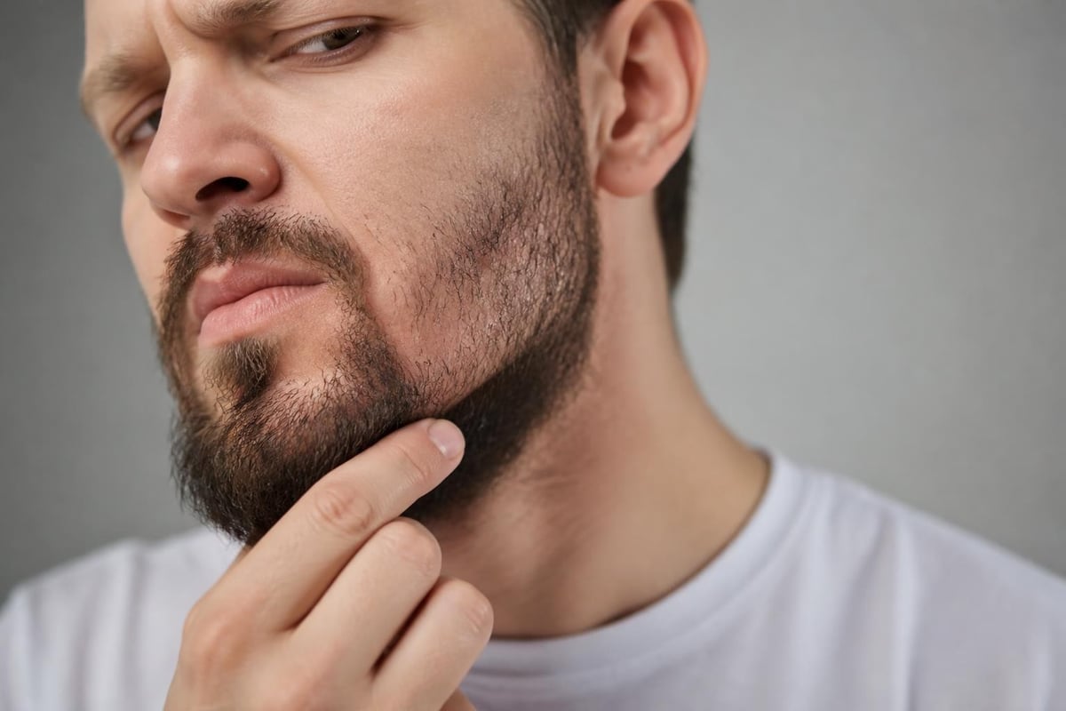 Beard health problems caused by low-quality oils