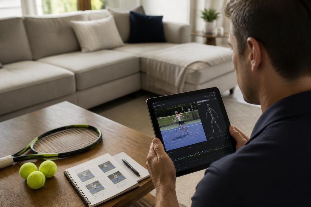 Online tennis coaching workflow