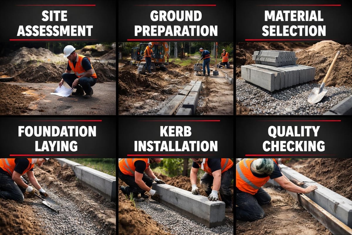 Kerbing installation workflow
