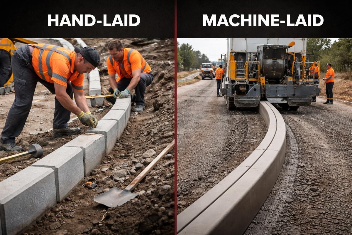 Comparison of kerbing methods