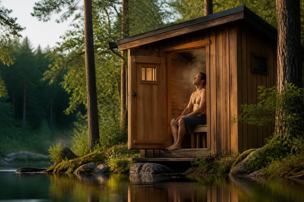 Nasal congestion relief from sauna