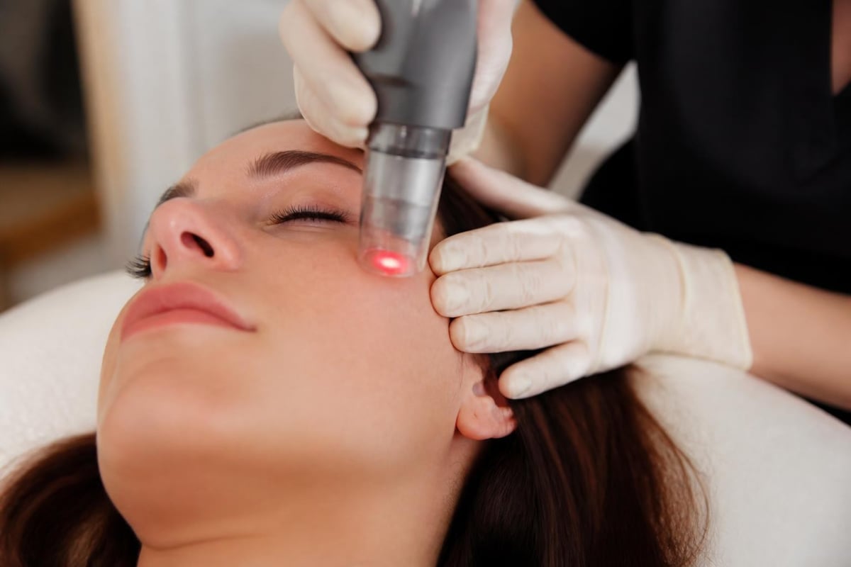 Coolaser fractional treatment zones
