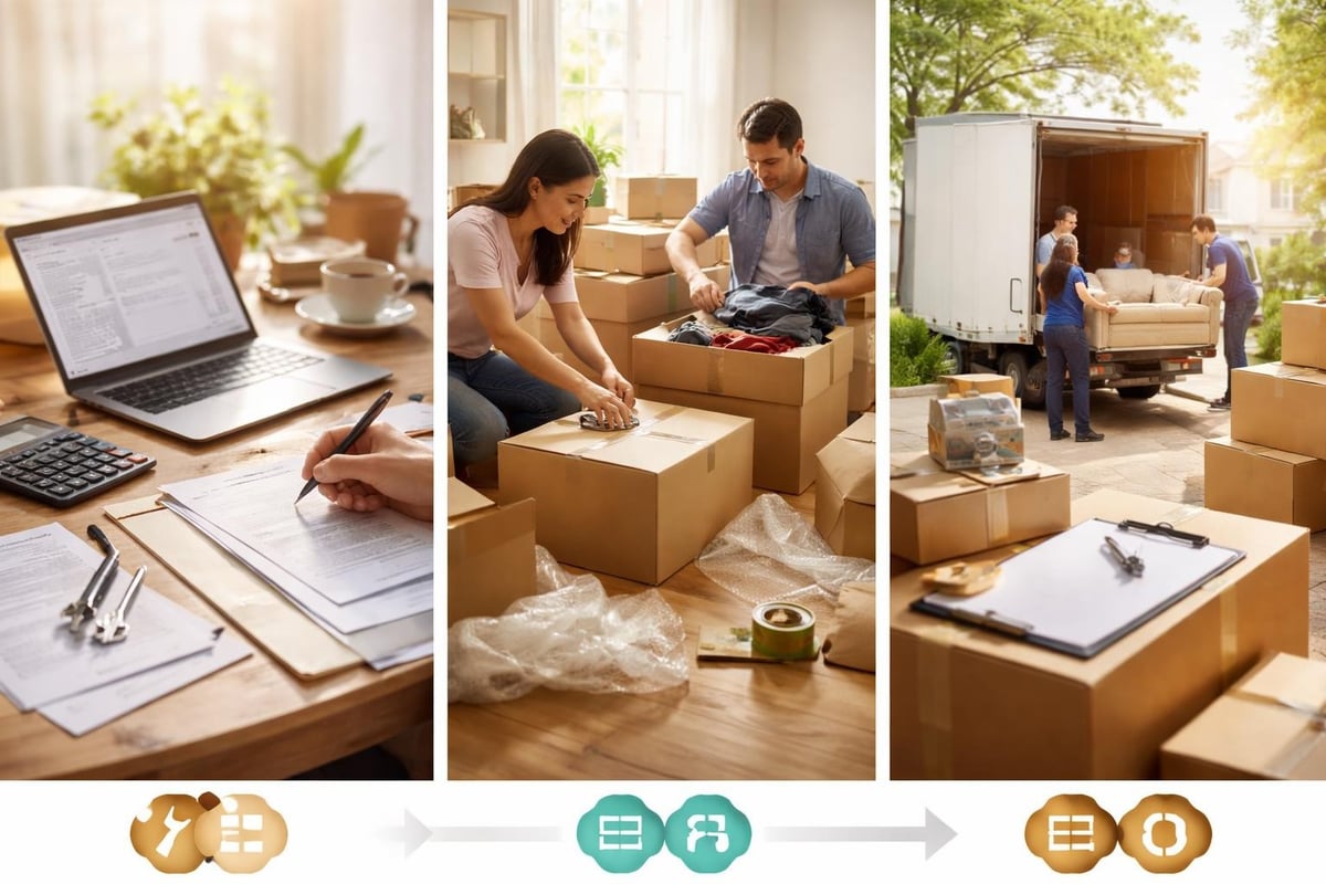 Chronologie de préparation déménagement
