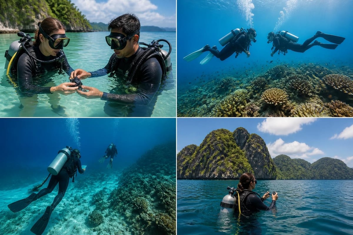 Certification dive progression