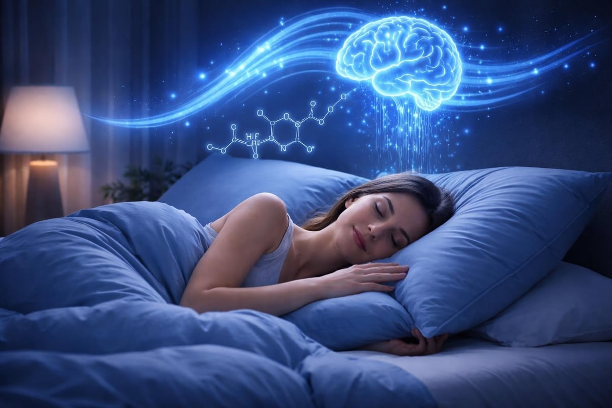 Blue bedding sleep benefits