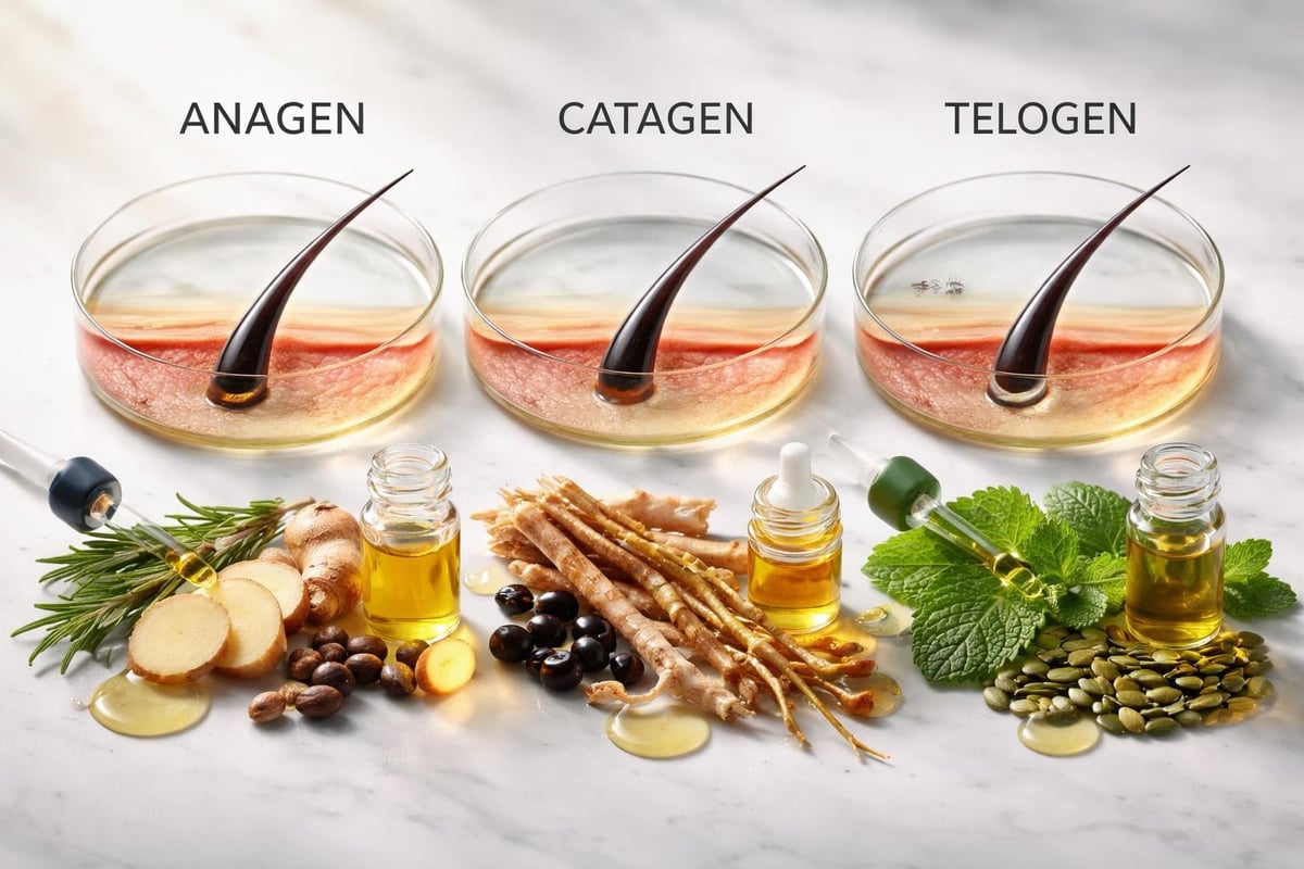 Phasen des Bartwachstumszyklus