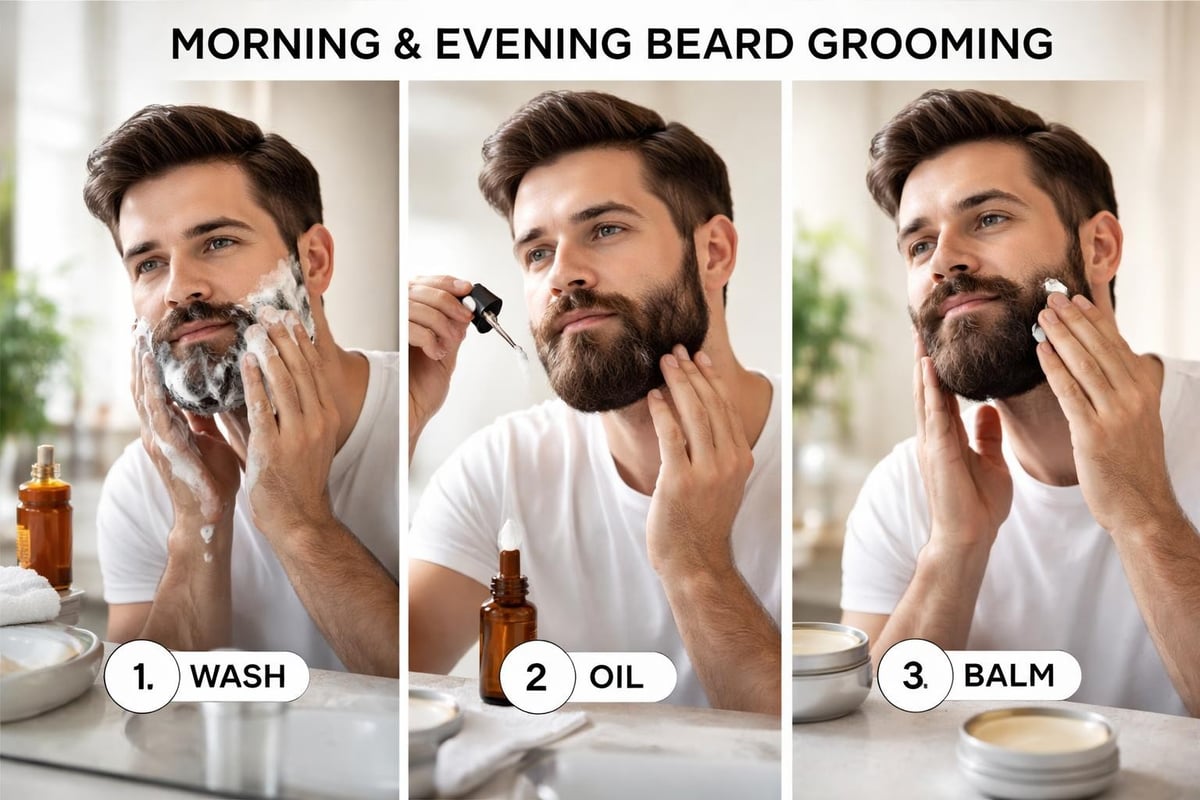 Tägliche Bartpflegeroutine