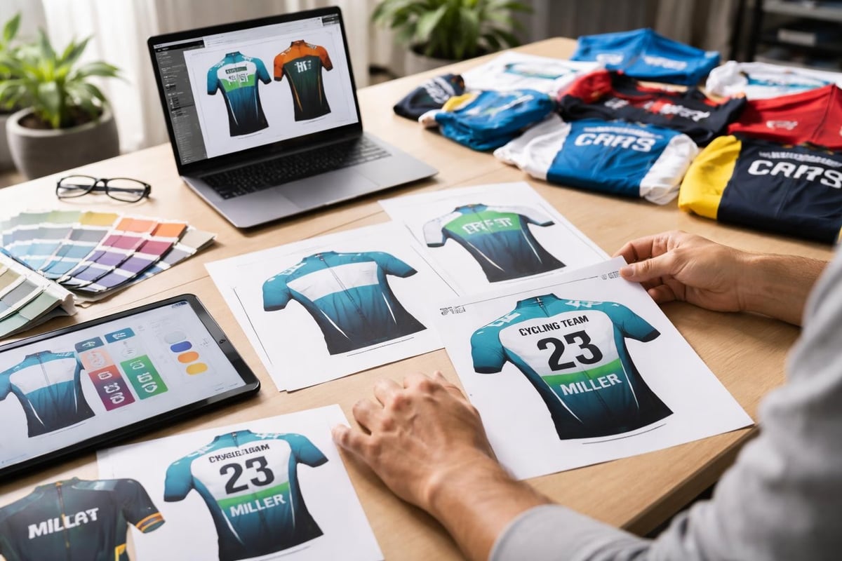 Custom jersey design process