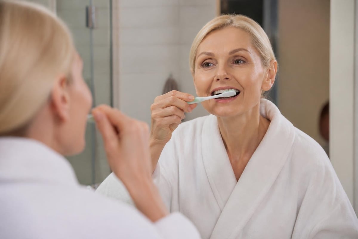 Dental implant care routine