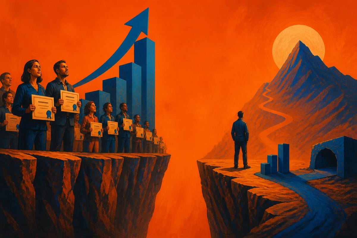 Certification volume versus sustainable revenue