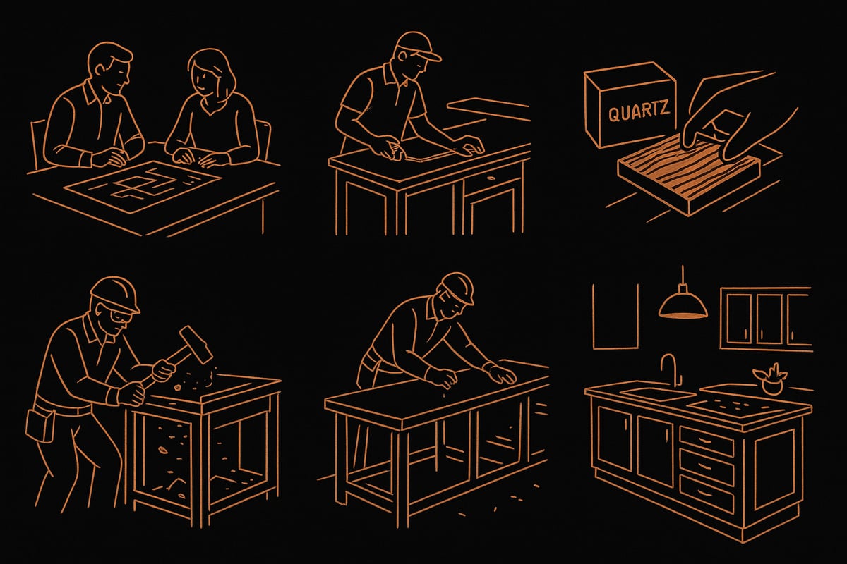 Step-By-Step Kitchen Island Renovation Process